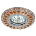 Светильник cо светодиодной подсветкой ЭРА DK LD10 SL OR/WH 50 Вт, точечный, цоколь GU5.3, тип лампы - MR16, декоративный, IP20, цвет - прозрачный оранжевый