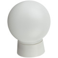 Светильник ЭРА НБП 01-60-004 Гранат ПЭ, для ЖКХ, цоколь E27, под лампу до 60 Вт, с прямым основанием, шарообразный, цвет - белый