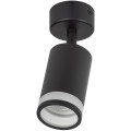 Светильник настенно-потолочный ЭРА OL23, поворотный, цоколь GU10, под лампу MR16 до 35 Вт, цвет - черный