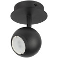 Светильник настенно-потолочный ЭРА OL36, поворотный, цоколь GU10, под лампу MR16 до 12 Вт, цвет - черный
