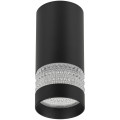 Светильник настенно-потолочный ЭРА OL41, цоколь GU10, под лампу MR16 до 12 Вт, цвет - черный/белый