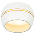 Светильник ЭРА KL81 15 Вт встраиваемый, цоколь GX53, под LED лампу, IP20, цвет – белый-золото