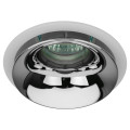 Светильник ЭРА KL103 12 Вт встраиваемый, декоративный, цоколь GU5.3, под LED лампу MR16, IP20, цвет – белый-хром
