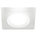 Светильник ЭРА DK104 12 Вт встраиваемый, декоративный, цоколь GU5.3, под LED лампу MR16, IP20, цвет – белый