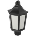 Светильник садово-парковый ЭРА НБУ 06-60 Ника 60 Вт, накладной, цоколь E27, под LED лампу, IP54, цвет - черный-белый-матовый