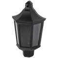 Светильник садово-парковый ЭРА НБУ 06-60 Ника 60 Вт, накладной, цоколь E27, под LED лампу, IP54, цвет - черный-прозрачный