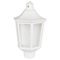 Светильник садово-парковый ЭРА НБУ 06-60 Ника 60 Вт, накладной, цоколь E27, под LED лампу, IP54, цвет - белый-прозрачный