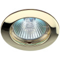 Светильник ЭРА KL1 50 Вт встраиваемый, литой, цоколь GU5.3, под LED/КГМ лампу MR16, IP20, цвет – золото