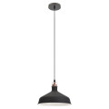 Светильник подвесной ЭРА PL 2 60 Вт, количество ламп - 1, цоколь - E27, цвет - шагрень черный, медь