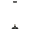 Светильник подвесной ЭРА PL 4 60 Вт, количество ламп - 1, цоколь - E27, цвет - шагрень черный, темный никель