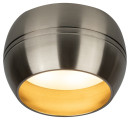 Светильник настенно-потолочный ЭРА OL13 декоративный под лампу до 12 Вт, цоколь - GX53, тип лампы - светодиодная LED, материал корпуса - алюминий, цвет - сатин