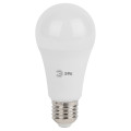 Лампа светодиодная ЭРА STD A60 60 мм мощность - 17 Вт, цоколь - Е27, световой поток - 1360 лм, цветовая температура - 4000 K, нейтральный белый свет, форма - груша