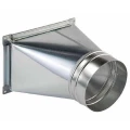 Переход ЕВРОВЕНТ (КрПр) 160-200х200-200 (оц.ст.0.5/R20), корпус - оцинкованная сталь