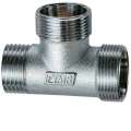 Тройник латунный FAR FC 5510 1/2″ Ду15 Ру10 хромированный, НР-М24х19-М24х19 для металлопластиковых труб