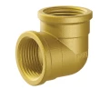 Угольник FAR FC 5255 1/2″ Ру10 латунный, присоединение ВР-ВР, уплотнение EPDM для металлопластиковых труб