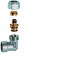 Угольник FAR FC 5311 1/2″ Ду15 Ру10 латунный хромированный, присоединение ВР, уплотнение EPDM, резьба соединения М24х19, с концовкой для металлопластиковых труб 16х2 мм