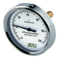 Термометр осевой FAR Fa 2600 (0-120°C) биметаллический 80мм, тип - Fa 2600, осевое присоединение, шкала (0-120°С), погружной шток L=50мм, класс точности 2