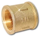 Муфта равнопроходная ЦВЕТЛИТ ZW50044  1/2″ Ду15 Ру16 корпус-латунь, внутренняя резьба