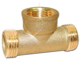 Тройник цапка-муфтовый ЦВЕТЛИТ ZW50084 1/2″ Ду15 Ру16 корпус-латунь, равнопроходной, внутренняя/наружная резьба