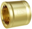 Муфта LD 1/2″ Ду15 Ру4 латунная, присоединение - внутренняя резьба