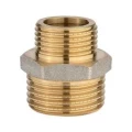 Ниппель переходной ДМЗ ДМЗ.006.10х15 3/8″х1/2″ Ду10х15 Ру40, корпус - латунь, наружная резьба