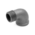 Угольник проходной Fittex PLUS 1/2″ Ду15 Ру16, 90гр ВР/НР, чугунный резьбовой, без покрытия