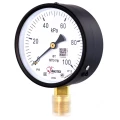 Манометр ФИЗТЕХ МП3-Уф (0-100 кПа) IP40, общетехнический 100мм, радиальное присоединение, резьба G1/2, класс точности 1.5