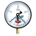 Манометр ФИЗТЕХ ДМ2005ф 0-40 МПа d.160 класс точности 1.5, резьбовое соединение М20х1.5, степень защиты корпуса IP40, электроконтактный, с сигнализирующим устройством тип V, радиальное присоединение
