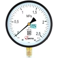 Манометр ФИЗТЕХ МП4-Уф 0-2.5 МПа IP40, общетехнический 160 мм, резьба М20х1.5, класс точности - 1.5, радиальный штуцер