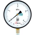 Манометр ФИЗТЕХ МП4-Уф 0-4 МПа IP40, общетехнический 160 мм, резьба М20х1.5, класс точности - 1.5, радиальный штуцер