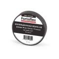 Изолента Fortisflex 71242, 18 мм, длина - 11 м, самозатухающая изоляционная, материал - ткань, цвет - черный