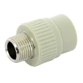 Муфта FV-Plast FV AQUA 215 Дн20х3/4″ Ру36 полипропиленовая, сварка-НР, серая