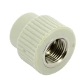 Муфта FV-Plast FV AQUA 217 Дн20х1/2″ Ру36 полипропиленовая, сварка-ВР, серая