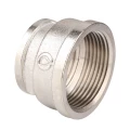 Муфта переходная Gappo G2202.0504 3/4″х1/2″ Ду20х15 Ру40, внутренняя резьба / внутренняя резьба, материал - латунь никелированная