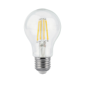 Лампа светодиодная Gauss Black Filament А60 прозрачный, 60 мм, мощность - 10 Вт, цоколь - E27, световой поток - 970 лм, цветовая температура - 4100 K, форма - грушевидная