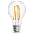 Лампа светодиодная Gauss Black Filament A60, прозрачная, 60 мм, мощность - 18 Вт, цоколь - E27, световой поток - 1600 Лм, цветовая температура - 2700 K, теплый свет, форма - грушевидная