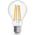 Лампа светодиодная Gauss Black Filament A60, прозрачная, 60 мм, мощность - 18 Вт, цоколь - E27, световой поток - 1650 Лм, цветовая температура - 4100 K, белый свет, форма - грушевидная