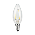 Лампа светодиодная Gauss Black Filament прозрачная, 35 мм, мощность - 5 Вт, цоколь - E14, световой поток - 450 лм, цветовая температура - 4100 K, форма - свеча