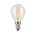 Лампа светодиодная Gauss Black Filament прозрачная, 45 мм, мощность - 5 Вт, цоколь - E14, световой поток - 450 лм, цветовая температура - 4100 K, форма - шарообразная