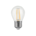 Лампа светодиодная Gauss Black Filament прозрачная, 45 мм, мощность - 11 Вт, цоколь - E27, световой поток - 810 лм, цветовая температура - 2700 K, форма - шарообразная
