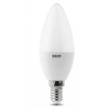 Лампа светодиодная GAUSS Elementary Promo свеча E14 37 мм мощность - 5.5 Вт, цоколь - E14, световой поток - 490 Лм, цветовая температура - 4100 °К, цвет свечения - теплый белый, форма - свеча