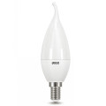 Лампа светодиодная GAUSS Elementary свеча на ветру E14 37 мм мощность - 5.5 Вт, цоколь - E14, световой поток - 490 Лм, цветовая температура - 3000 °К, цвет свечения - теплый белый, форма - свеча на ветру