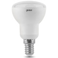 Лампа светодиодная Gauss R50 50 мм 6 Вт, 220 В, цоколь - E14, световой поток - 530 Лм, цветовая температура - 4100 К, форма - рефлекторная, нейтральный белый свет