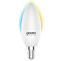 Лампа светодиодная умная Gauss Smart Home C37 CCT+DIM 37 мм 5 Вт, 220 В, цоколь - E14, световой поток - 470 Лм, цветовая температура - 2700-6500 К, диммируемая, форма - свеча