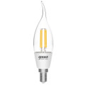 Лампа светодиодная умная Gauss Smart Home Filament CF35 35 мм 4.5 Вт, 220 В, цоколь - E14, световой поток - 806 Лм, цветовая температура - 2700 К, диммируемая, форма - свеча на ветру