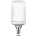 Лампа светодиодная Gauss T65 Flame E14 65 мм 5 Вт, 220 В, цоколь - E14, световой поток - 80 Лм, цветовая температура - 1500 К, форма - трубчатая, теплый свет с эффектом пламени