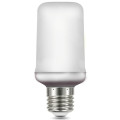 Лампа светодиодная Gauss T65 Flame E27 65 мм 5 Вт, 220 В, цоколь - E27, световой поток - 80 Лм, цветовая температура - 1500 К, форма - трубчатая, теплый свет с эффектом пламени
