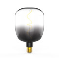 Лампа светодиодная Gauss Black Filament V140 E27 оригинальная цветная 140 мм мощность - 5 Вт, цоколь - E27, световой поток - 200 Лм, цветовая температура - 1800 °К, цвет колбы - серый, цвет свечения - теплый белый, форма - оригинальная