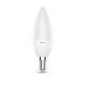 Лампа светодиодная Gauss Black E14 свеча 37 мм мощность - 6 Вт, цоколь - E14, световой поток - 440 Лм, цветовая температура - 3000-6500 °К, цвет колбы - белый, цвет свечения - управляемый, форма - свеча