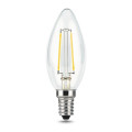 Лампа светодиодная Gauss Black Filament E14 свеча 35 мм мощность - 7 Вт, цоколь - E14, световой поток - 550 Лм, цветовая температура - 2700 °К, цвет колбы - белый, цвет свечения - теплый белый, форма - свеча